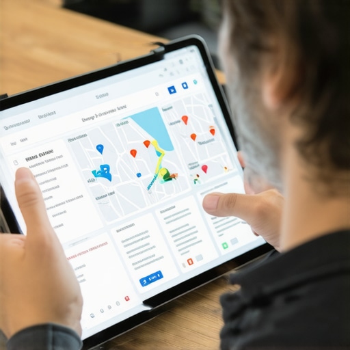 SEO expert reviewing Google Maps optimization data