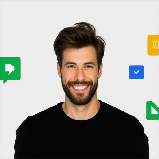 Business owner working on laptop with Google My Business dashboard open