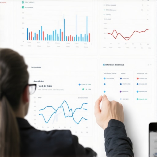 Expert reviewing local SEO metrics on a computer dashboard