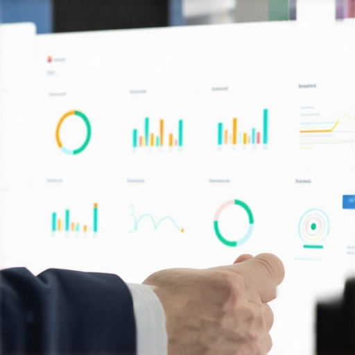 Person analyzing Google My Business insights and local SEO metrics on a computer screen.