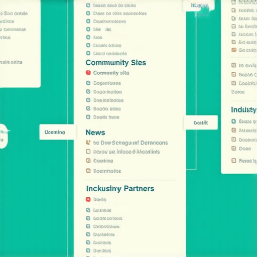 Diagram of local backlink sources boosting Google Maps visibility.