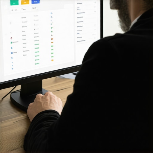 Deep Dive into Google Maps SEO Nuances Business owner studying local SEO analytics on a laptop, highlighting advanced ranking considerations.