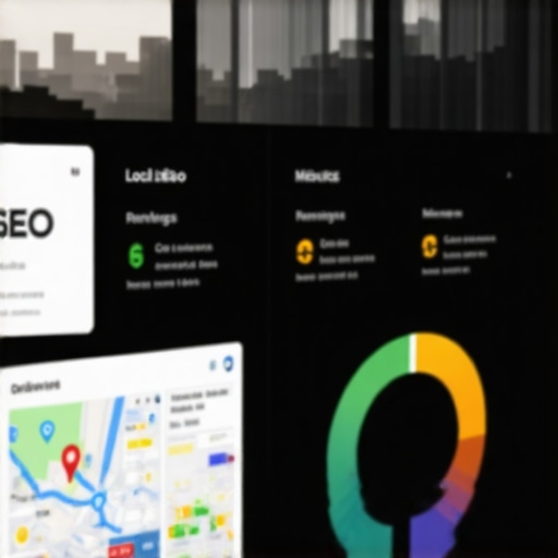 A computer screen showing detailed analytics for Google Maps rankings and local citations.