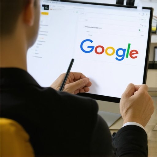 Business owner consulting with support agent on computer to resolve Google Maps listing issues