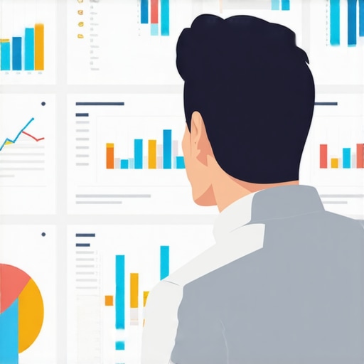 Deep Dive into SEO Nuances Businessman examining SEO signals on a digital dashboard for Google Maps ranking
