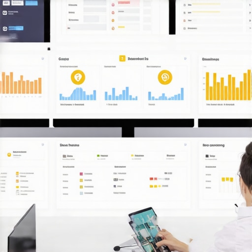 SEO specialist reviewing charts and support data for local search optimization.
