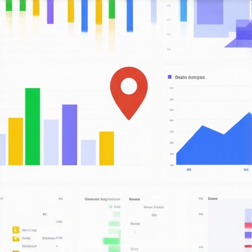 SEO Dashboard with Local Metrics A digital dashboard showing local SEO analytics and monitoring tools.